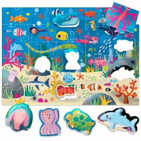 Headu Ecoplay Shaped Puzzle Sea (2-5 Yaş)