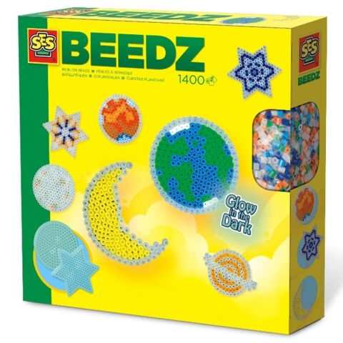 SES Creative Beedz- Ütü Boncuk Seti - Karanlıkta Parlayan Yıldızlar