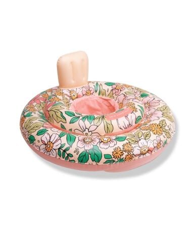 Swim Essentials Pink Blossom Bebek Sırt Destekli Yüzme Simidi 0-1 Yaş
