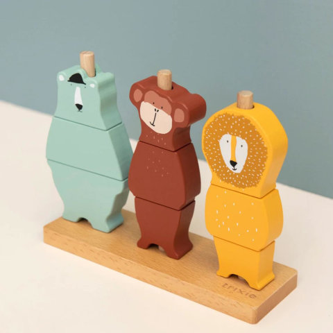 Trixie - Wooden Animal Puzzle Stacker - Ahşap Hayvan Puzzle