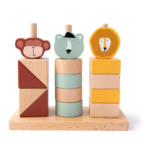 Trixie - Wooden Animal Blocks Stacker - Ahşap Hayvan Blokları