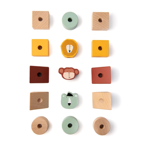 Trixie - Wooden Animal Blocks Stacker - Ahşap Hayvan Blokları
