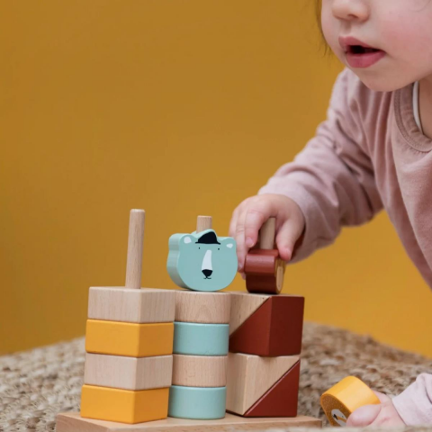Trixie - Wooden Animal Blocks Stacker - Ahşap Hayvan Blokları