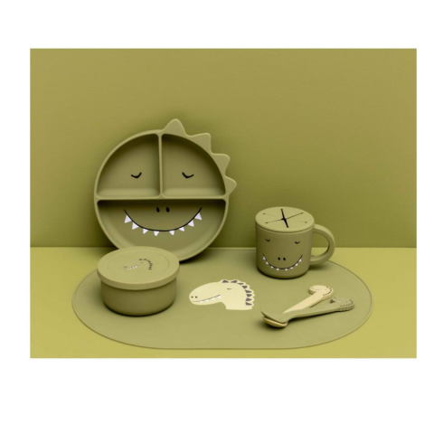 Trixie Silicone Snack Pot With Lid - Silikon Kapaklı Atıştırmalık Kabı - Mr. Dino