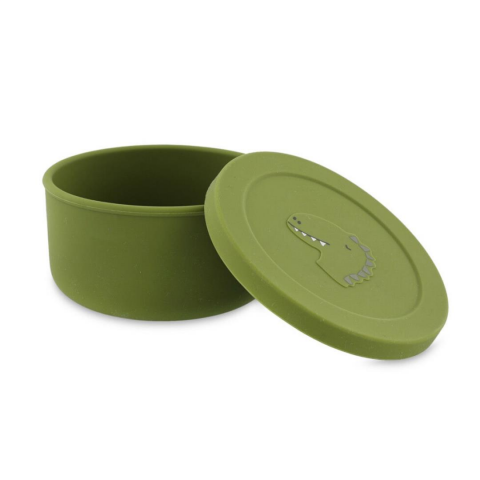 Trixie Silicone Snack Pot With Lid - Silikon Kapaklı Atıştırmalık Kabı - Mr. Dino