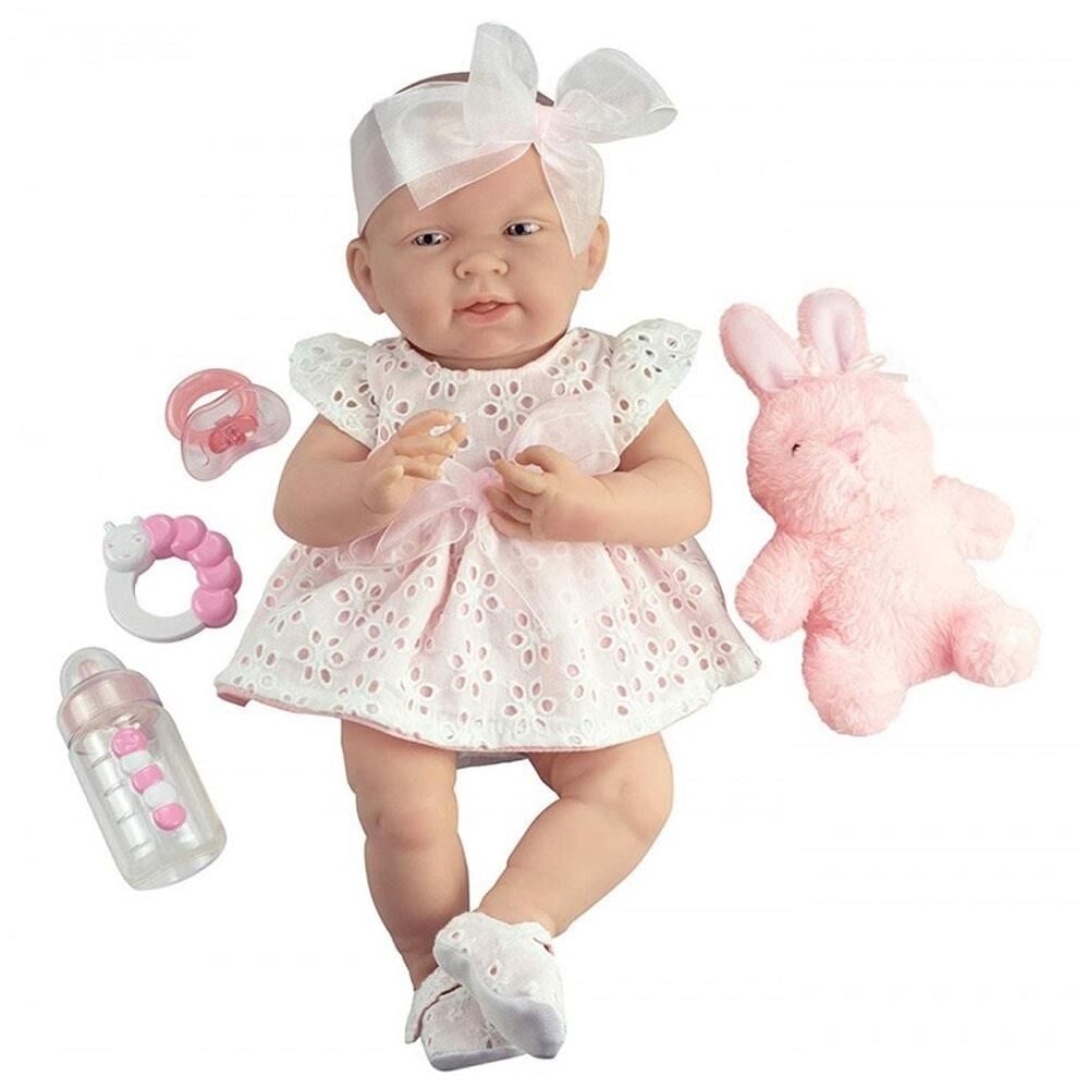 Berenguer Gerçekçi Yenidoğan Oyuncak Kız Bebek 38 cm ve Pembe Tavşan