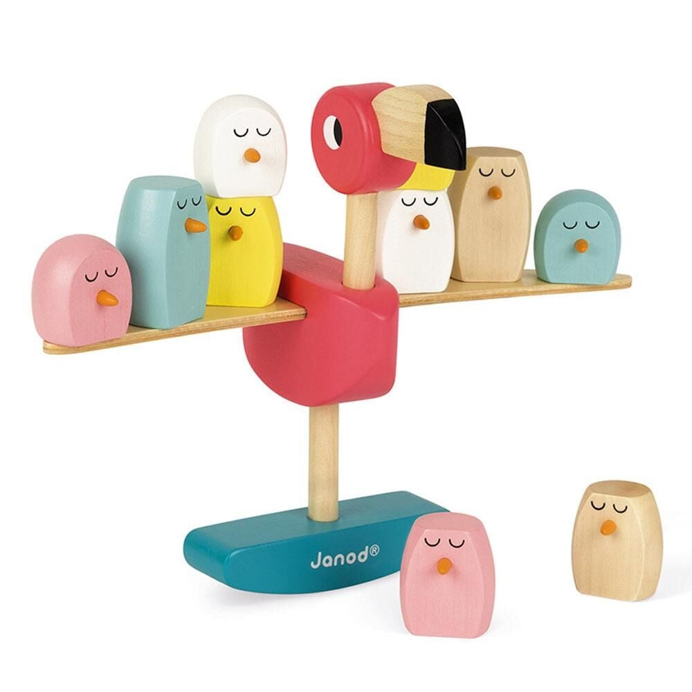 Janod Ahşap Flamingo Denge Oyuncağı - Zigolos Balancing Game Flamingo