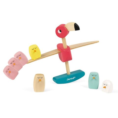 Janod Ahşap Flamingo Denge Oyuncağı - Zigolos Balancing Game Flamingo