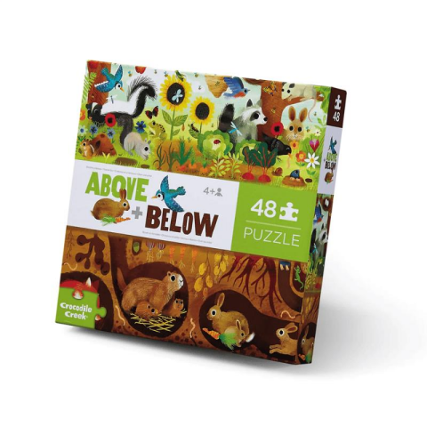 Crocodile Creek Puzzle - 48 Parça - Arka Bahçe Keşfi