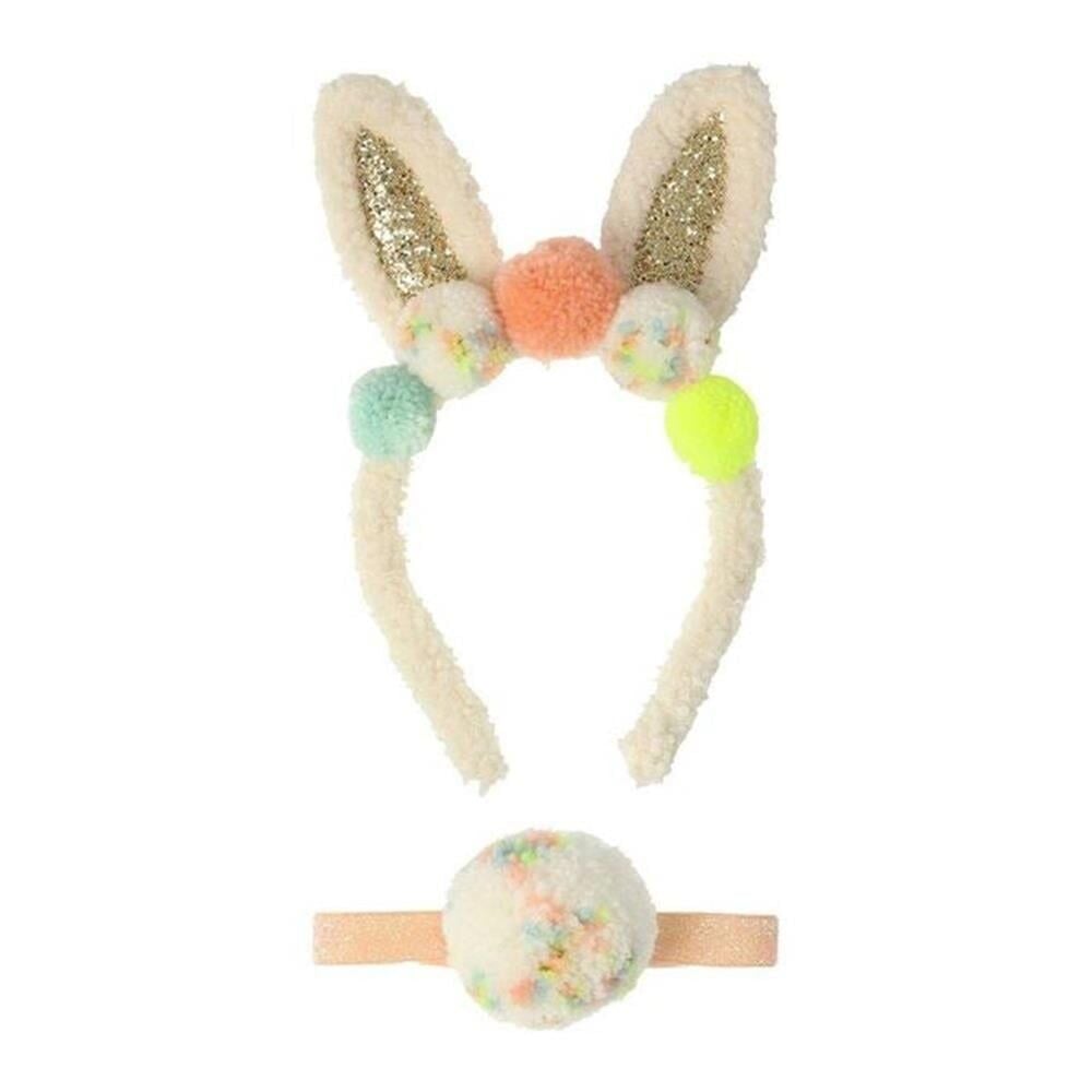 Meri Meri - Pompom Bunny Ear Dress-Up - Ponponlu Tavşan Kulağı Kiti