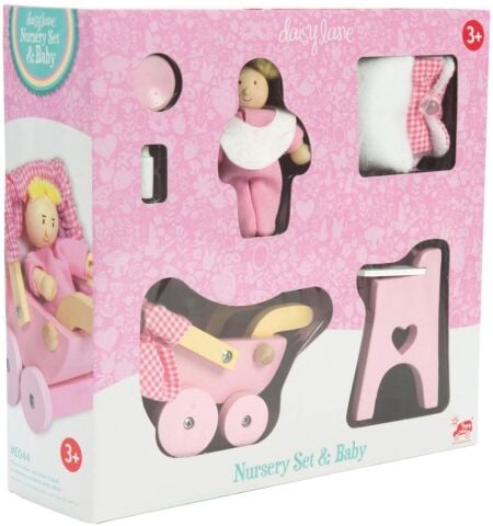 Le Toy Van Wooden Doll Nursery Set - Ahşap Bebek Odası Seti