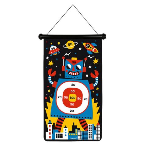 Janod Mıknatıslı Dart Oyunu Robotlar - Magnetic Dart Game Robots