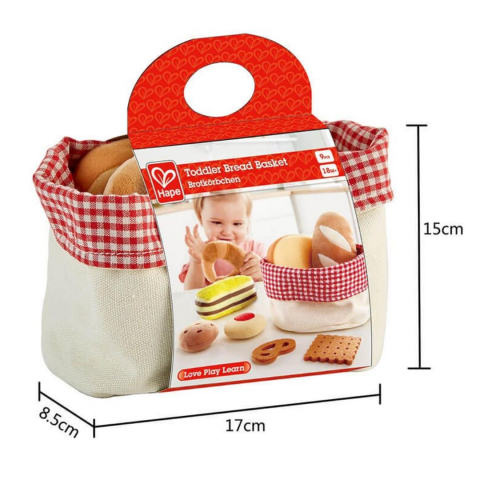 Hape Toddler Oyuncak Ekmek ve Sepeti / Toddler Bread Basket