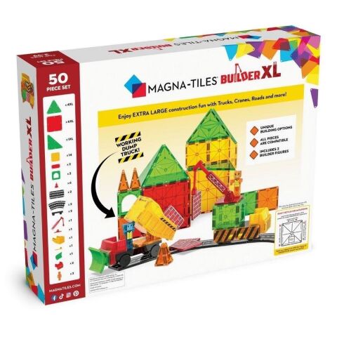 Magna-Tiles Builder XL - İnşaat XL 50 Parça