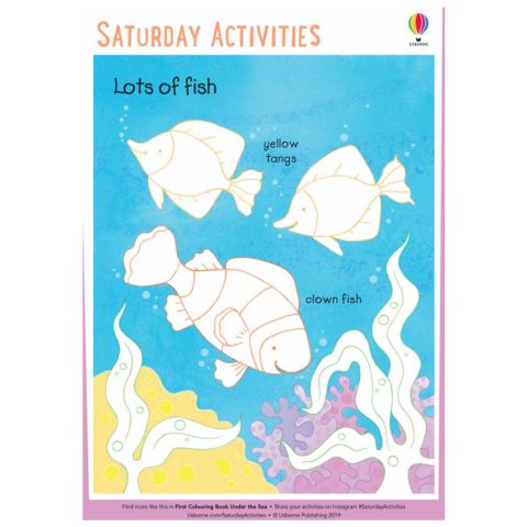 Usborne Books - First Sticker Book Under the Sea