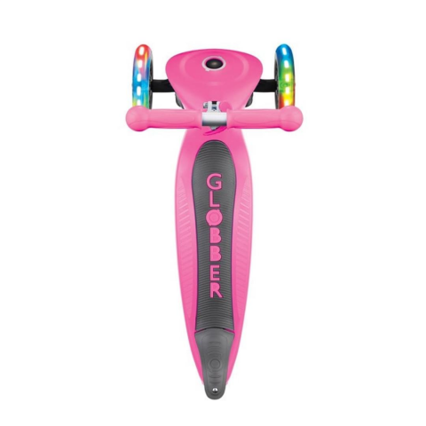 Globber Primo Işıklı Katlanabilir Scooter - Pembe