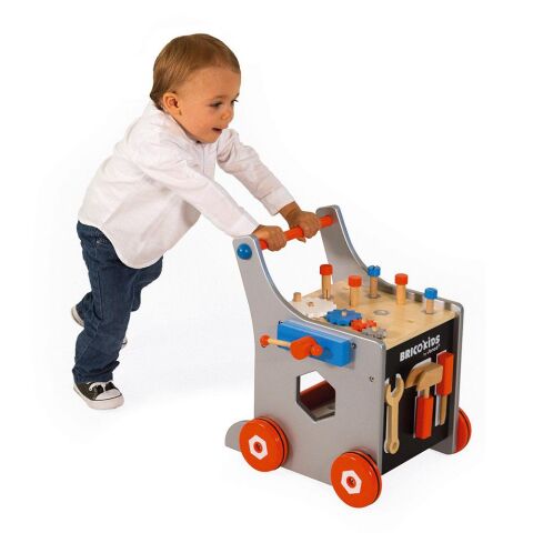 Janod Brico Kids Manyetik Çalışma Arabası - Brico'kids Magnetic Diy Trolley