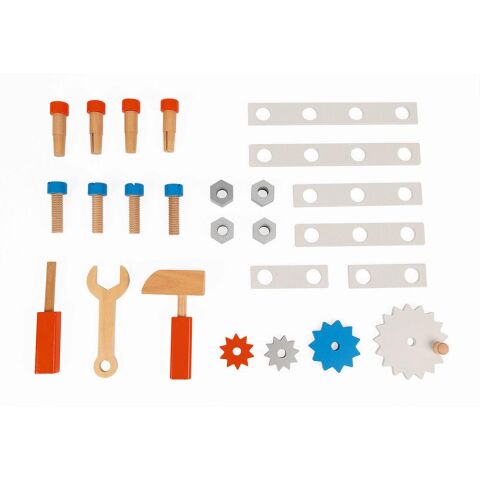 Janod Brico Kids Manyetik Çalışma Arabası - Brico'kids Magnetic Diy Trolley