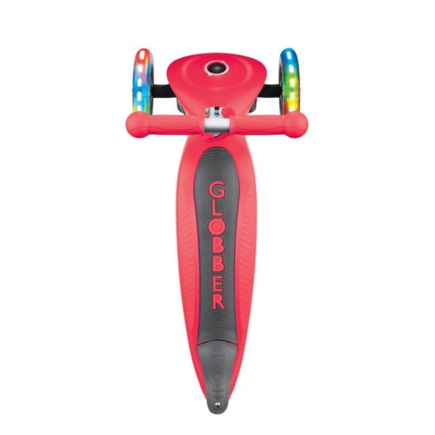 Globber Primo Işıklı Katlanabilir Scooter - Kırmızı