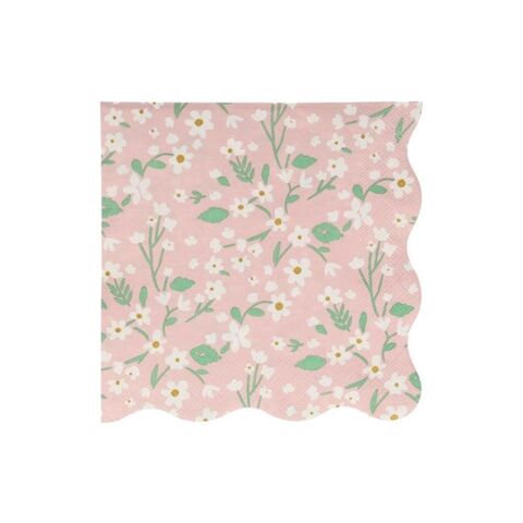 Meri Meri - Ditsy Floral Napkins - Çiçekli Peçeteler - L - 20'Li
