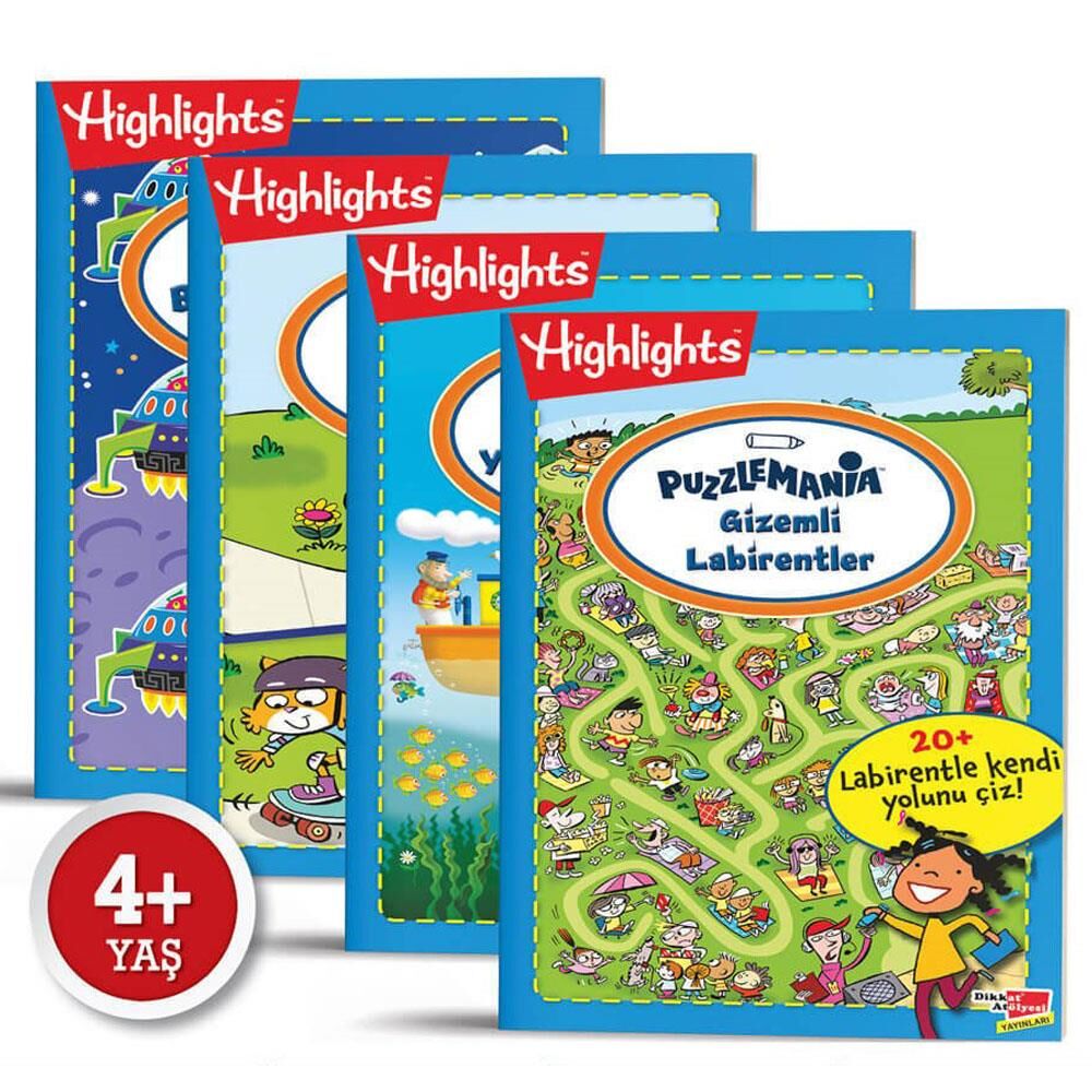 HighLights Puzzlemania On The Go Serisi 4'lü Set (4+Yaş)