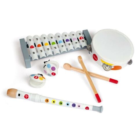 Janod Confetti Müzikal Set 4'lü - Ahşap Müzik Aletleri