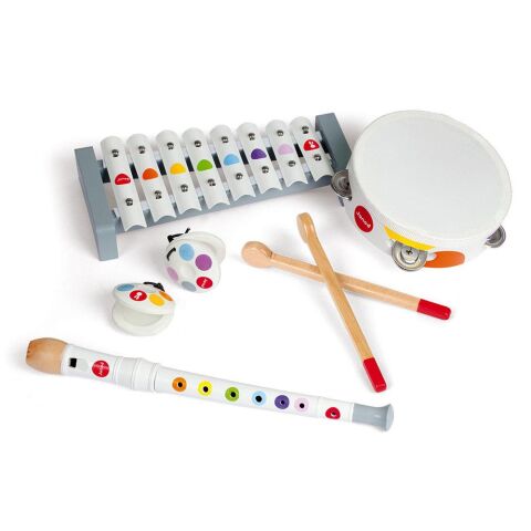 Janod Confetti Müzikal Set 4'lü - Ahşap Müzik Aletleri