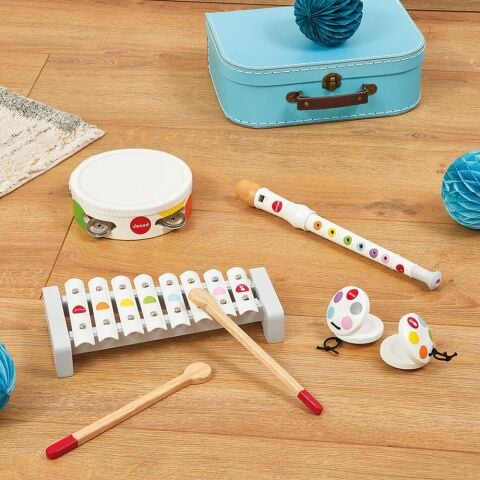 Janod Confetti Müzikal Set 4'lü - Ahşap Müzik Aletleri
