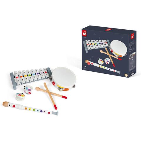 Janod Confetti Müzikal Set 4'lü - Ahşap Müzik Aletleri