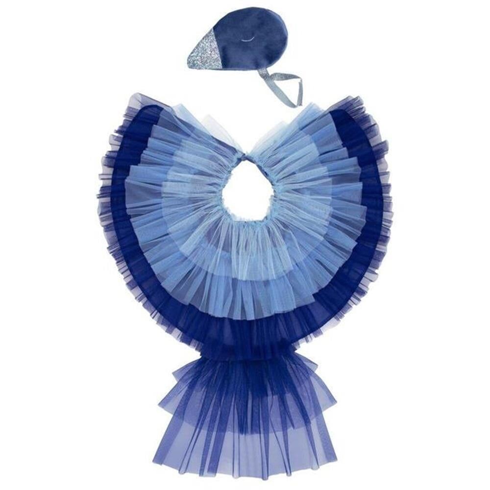 Meri Meri - Blue Bird Cape Dress-Up - Mavi Kuş Pelerinli Elbise