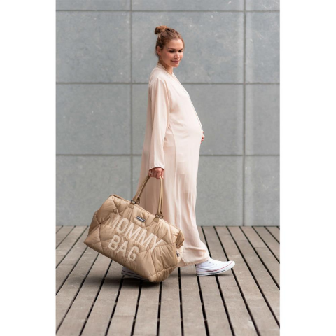 Childhome - Mommy Bag - Anne-Bebek Bakım Çantası - Puffy - Bej