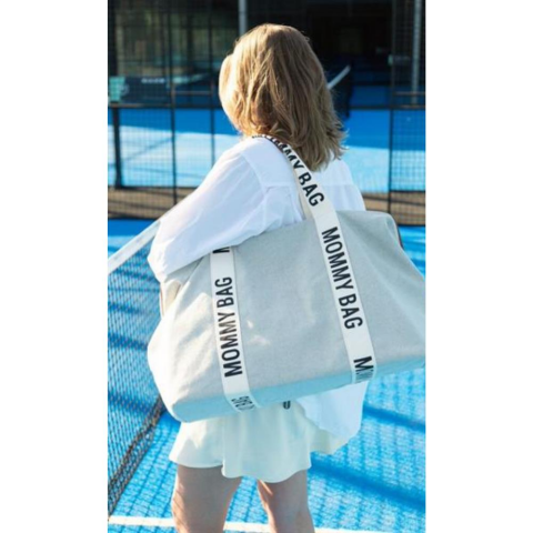 ChildHome Mommy Bag Çanta - Signature Kanvas Krem