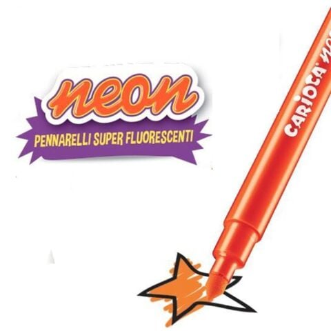 Carioca Neon Yıkanabilir Keçeli Boya Kalemi 8'li