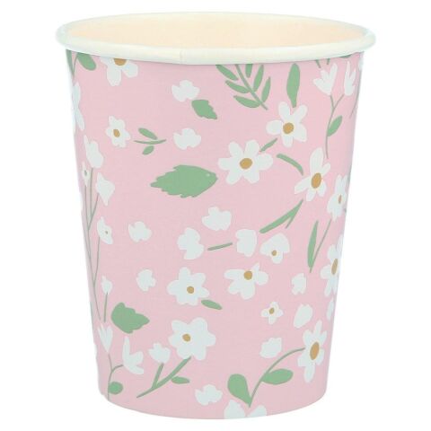 Meri Meri - Ditsy Floral Cups - Çiçekli Bardaklar - 12'Li