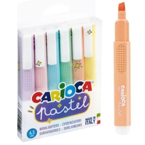 Carioca Pastel Renkler İşaretleme Kalemi 6'lı