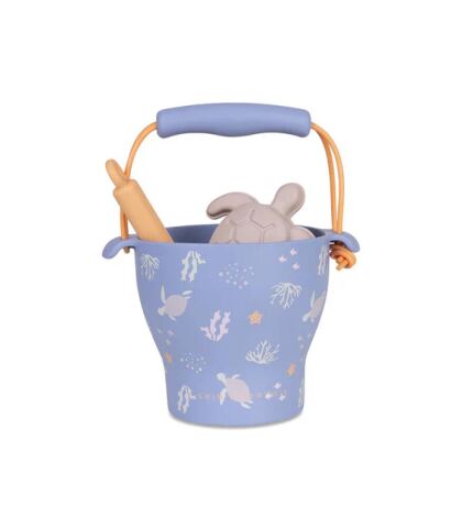 Swim Essentials Turtle Silikon Oyuncak Seti -Kova, Kürek ve 3 adet Kalıp