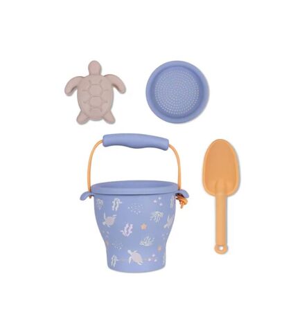 Swim Essentials Turtle Silikon Oyuncak Seti -Kova, Kürek ve 3 adet Kalıp
