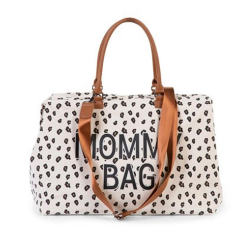 Childhome - Mommy Bag - Anne-Bebek Bakım Çantası - Kanvas - Leopard