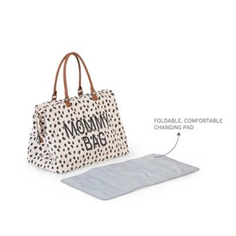 Childhome - Mommy Bag - Anne-Bebek Bakım Çantası - Kanvas - Leopard