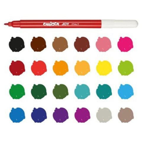 Carioca Joy Süper Yıkanabilir Keçeli Boya Kalemi 24'lü