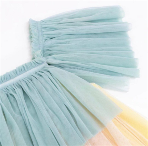 Meri Meri - Rainbow Ruffle Princess Dress-Up - 3-4 Years - Fırfırlı Gökkuşağı Elbisesi - 3-4 Yaş