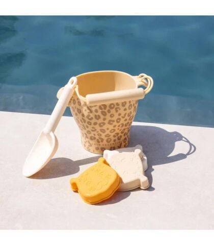 Swim Essentials Leopard Silikon Oyuncak Seti -Kova, Kürek ve 3 adet Kalıp
