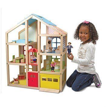 Melissa&Doug Ahşap Mobilyalı Ev