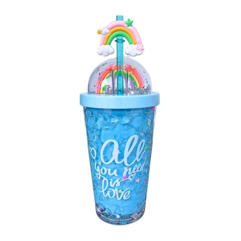 Etoilee Iced All You Need Is Love Blue Simli Pipetli Suluk
