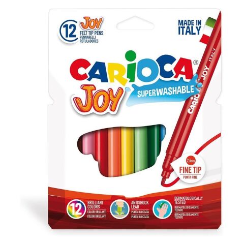 Carioca Joy Süper Yıkanabilir Keçeli Boya Kalemi 12'li