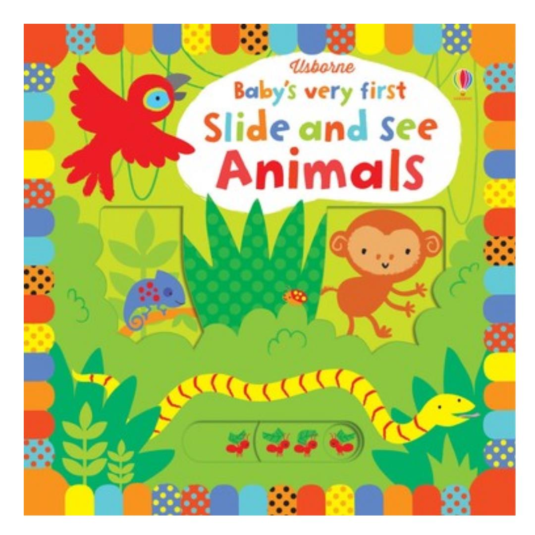 Usborne Book Baby's Very First Slide and See Animals
