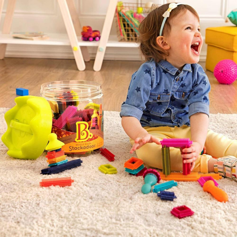 B.Toys Yapı Oyuncaklar 68 Parça / Bristle Block – Stackadoos