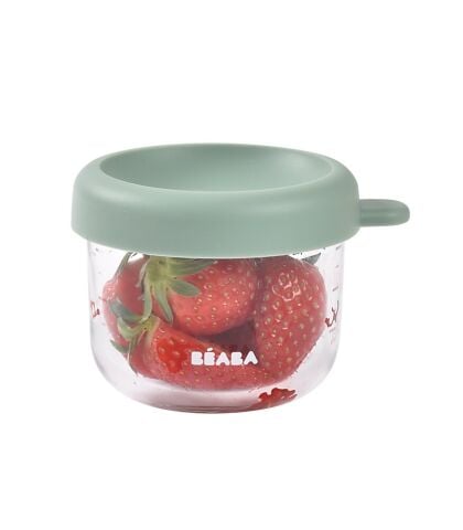 Beaba - Bebek Cam Mama Kavanozu 150 ml, Sage Green