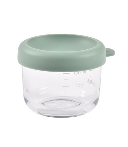Beaba - Bebek Cam Mama Kavanozu 150 ml, Sage Green