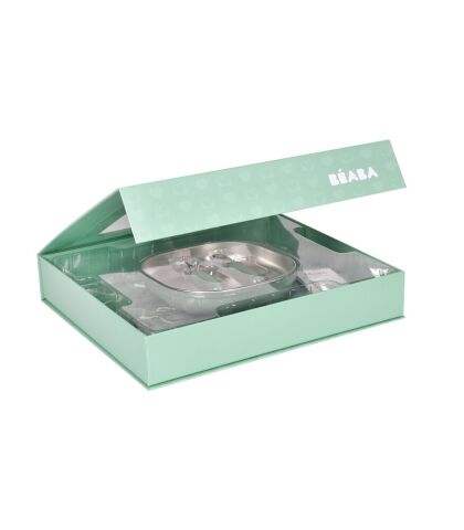 Beaba İlk Yemek Setim Çelik, Sage Green
